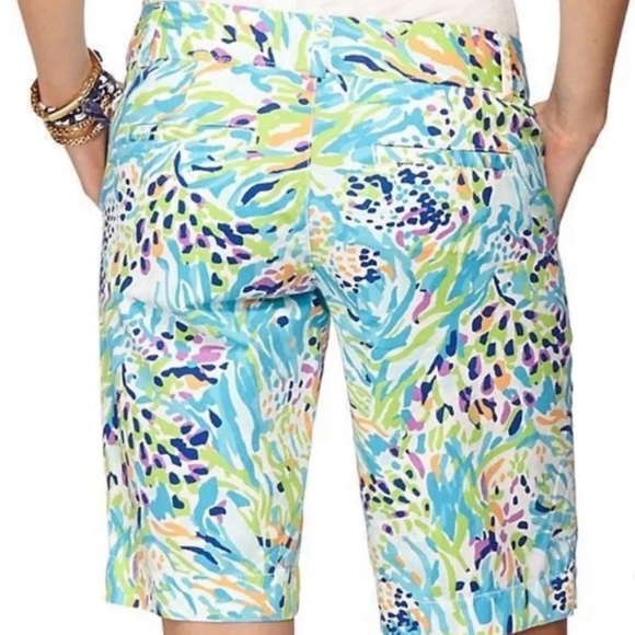 Lilly Pulitzer Chipper Bermuda Shorts in Resort White Sea Soirée - Picture 2 of 10